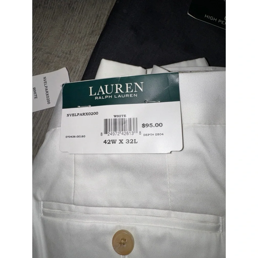 Lauren Ralph Lauren Mens Classic Fit Ultraflex Wool Dress Pants 42W x 32L NWT